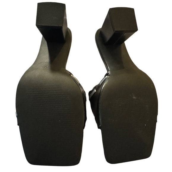 CARLKARIDA Women's Heeled Sandals Open Toe Mules size 10 - Picture 3 of 3